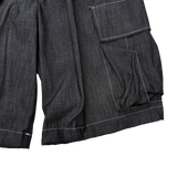  natural denim bermuda pants