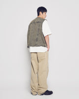 26SS STUDDED BALLOON FIT DENIM PANTS 