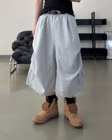 Veluke Belt Cargo Bermuda Pants