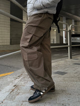 Cotton double cargo pants
