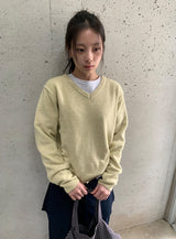 ケウユウールVネックニット