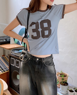 38 スリム半袖Tシャツ (4color)