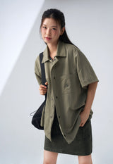 (W) over-pocket skirt