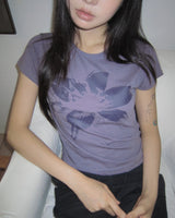 ラビューフローラルショートスリーブTシャツ