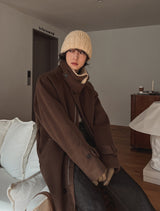 ★Regen Balmacaan Mustang Wool Coat