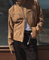 Jeep Biker Suede Jacket