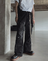 Rogueteen Strap Cargo Denim Pants