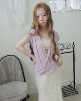 BELL DRAPE WRAP T-SHIRT