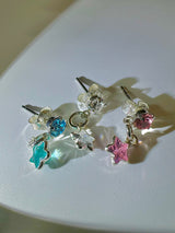 シルバーミニスターピアス (3color)