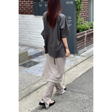 スリップネックオーバーロックTシャツ