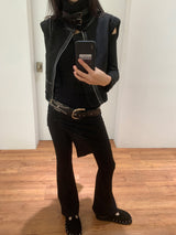 Ever Dumble High-Neck Two-Buckle Mustang Vest