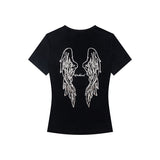 Ael Angel Wing Printed T-shirt