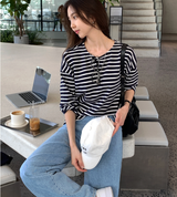 クレントストライプロングスリーブTシャツ / 5 カラーズ