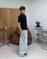 ベロ ピンタック ワイド スウェットパンツ