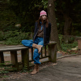 Stripe Wool Beanie_Pink
