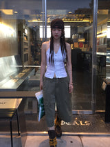  pigment dyeing bermuda pants