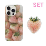 [SET] Pale Strawberry Case (hard) + Pale Strawberry Tok
