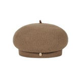 VA Oval-Metal Wool Beret  / Camel