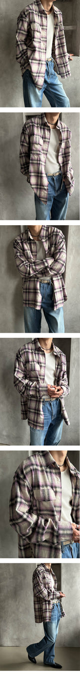 [F/W] Cutting check two pocket shirts (3color)