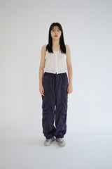 Silky jogger pants, Midnight blue