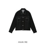 ステッチデニムジャケット 3COLOR