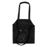 Small tote bag - Black denim