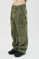 Fog Dyeing Cargo Pants (3color)