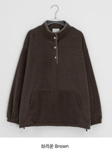 [unisex] バルデト起毛カラーフリーススウェットシャツ