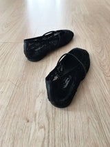 Lace see-through flats