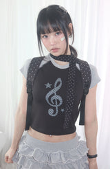 ノートラグランTシャツ _ ブラック