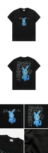 24FW ブラースケッチベアショートスリーブTシャツ ブラック