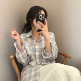 IUst サマーチェックシャツ（nb）