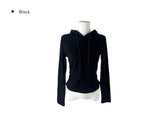 Liam Peach Fuzz Slim Fit Hood Shirring T-Shirt