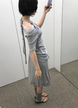 レース オフセット Tシャツ