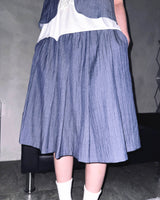(2color) Natsu Wrinkle Flare Skirt