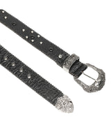 GEM STUD LEATHER BELT_BLACK