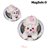 【MADE】Kitty Cream Tok (White Glitter MagSafe)