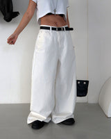 Ange Cotton Long Wide Pants