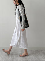 Joanne Nylon Sleeveless Wrap One Piece Long