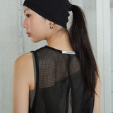 Mesh Netted Sleeveless black
