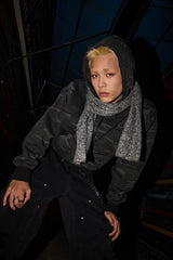 CAMO STAR HOOD ZIP UP CHARCOAL CAMO