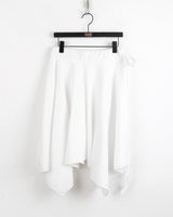 Fabel Ribbon Strap Unbalanced Cutting Midi Skirt