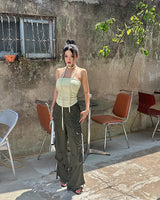 muffler strap set shirring tube top