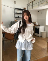 Kathy See-Through Frill Skirt
