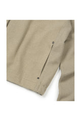 (BASE) MONO KNIT ZIP UP (BEIGE)