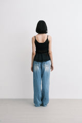 ss cubic pants (blue)