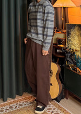 Curved Cotton Pants 5COLOR