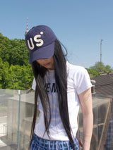 US クロシェ キャップ / ネイビー