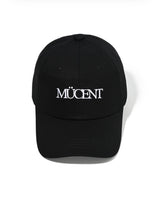 MUCENT シグニチャーレタリングロゴボールキャップ