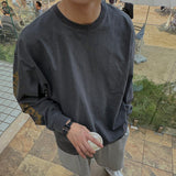 ASCLO Pigment Sleeve Lettering T Shirt (3color)